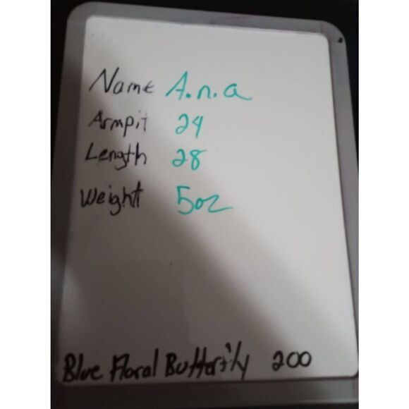 Ladies 1x a.n.a Women's White Patterned Blouse Top Short Sleeve Casual - Picture 7 of 7